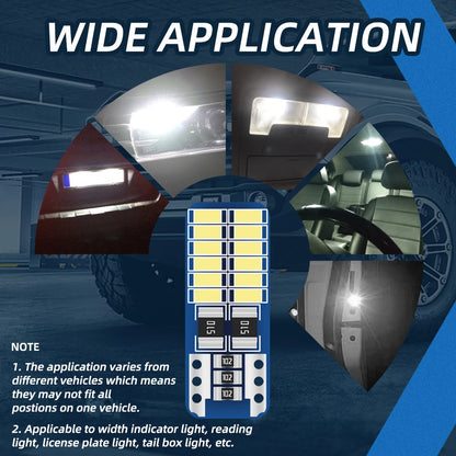 Lampadine LED W5W T10 per Interni Auto 10/20/50x, Senza Errori Canbus, Luci di Posizione 194 168, Illuminazione Abitacolo, Luci di Lettura
