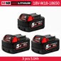 Nuova Batteria Milwaukee M18 8.0Ah ad Alta Potenza 18V Ricaricabile agli Ioni di Litio per Utensili Elettrici Cordless Milwaukee M18 Batteria 8Ah