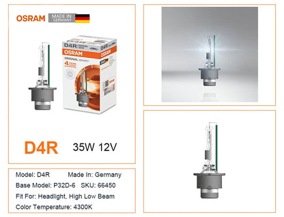 OSRAM D1S D2S D3S D4S D8S D2R D 66140 66240 66340 66440 CLC CLASSIC Pezzo di ricambio originale 4200K HID Lampadina Xenon Bianco Auto Faro
