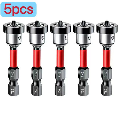 5-60PCS PH2 Set di punte per avvitatore a percussione Set di cacciaviti a croce magnetici Set di punte per trapano a percussione Vite Cacciavite a croce antiscivolo in acciaio legato