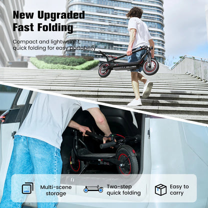 IScooter W6 Monopattino Elettrico per Adulti 10 Pollici 36V 10.5Ah Supporto App Voltix Autonomia Massima 30km Monopattini Elettrici Urbani