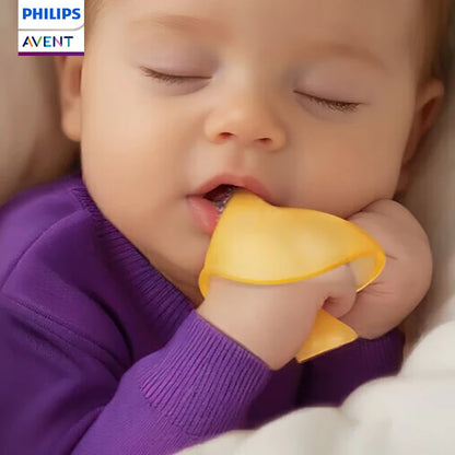 Philips Avent Massaggiagengive Bionico per Neonati in Silicone Liquido Anti Succhiare il Pollice Giocattolo per la Dentizione per Neonati dai 2+ Mesi
