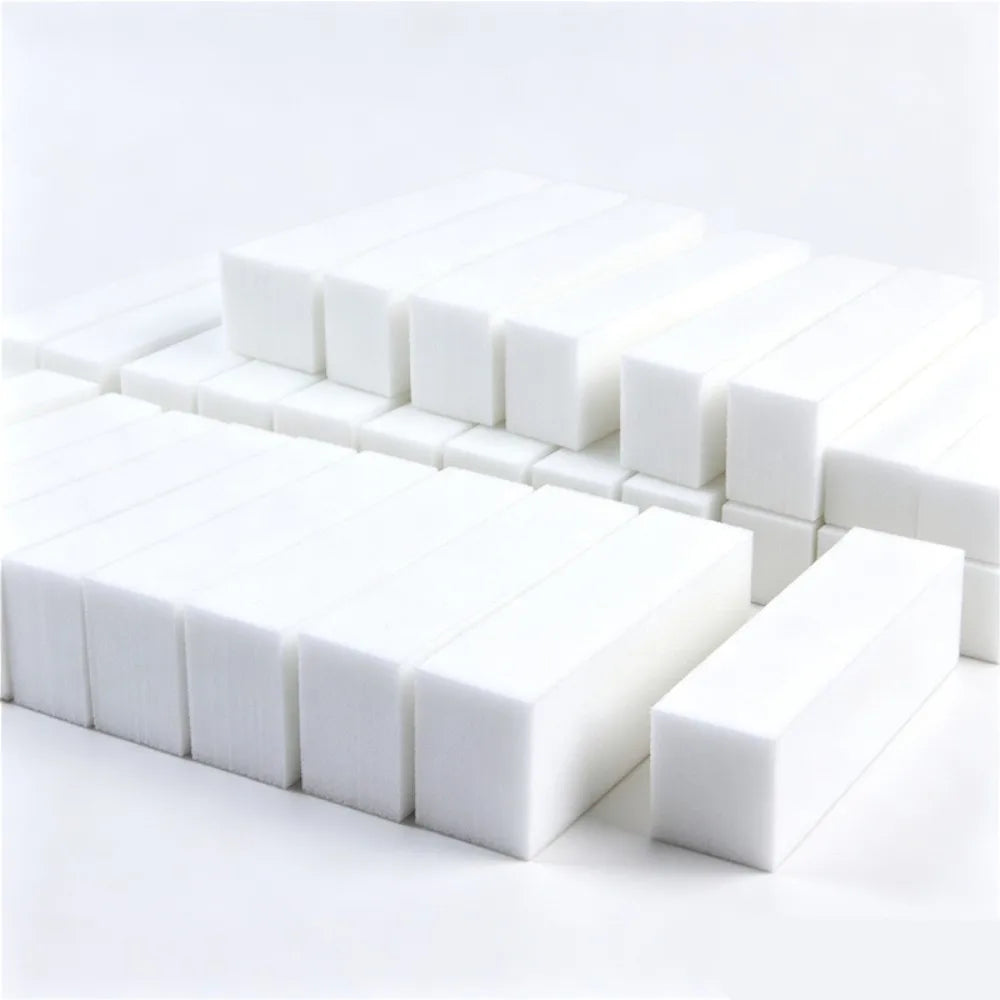 Set professionale di lime e blocchi per la levigatura e la lucidatura delle unghie, disponibile in confezioni da 1, 10 o 50 pezzi – strumenti per manicure, pedicure, levigatura, lucidatura e decorazione delle unghie.