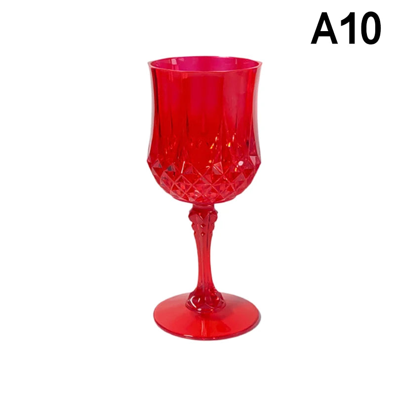 1Pc 220ml Bicchieri Da Vino Del Partito di Plastica Calice di Champagne Cocktail Flauti Tazza Calice di Birra Tazze di Whisky per Banchetti Matrimonio Tostatura