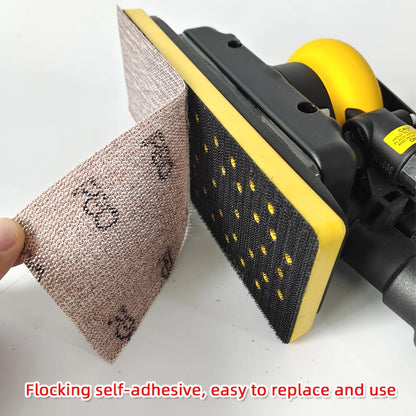 Foglio abrasivo a rete rettangolare autoadesivo 70x198mm per levigatura a secco, carta vetrata per stucco automobilistico, compatibile con Mirka