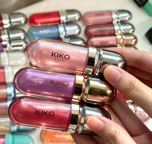 KIKO Milano 3D Hydra Lip Gloss, il rossetto volumizzante che ha fatto il giro del web, trasparente, non si trasferisce, offre un effetto lucido e un aspetto a specchio, ideale per un trucco naturale e un look nude.