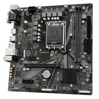 Scheda Madre Gigabyte H610M H V2 DDR4 Intel H610 LG A170 DDR4 M.2 64GB Micro ATX Supporta Core I9-13900F I7-14700T I7-12700 I5-144