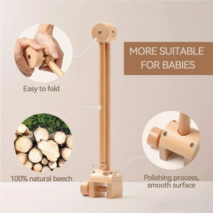 Carillon girevole per neonati Culla Imitazione Colore legno Appeso Sonaglio Bambino Lenitivo Giocattoli musicali 0-12 mesi Regalo per bambini