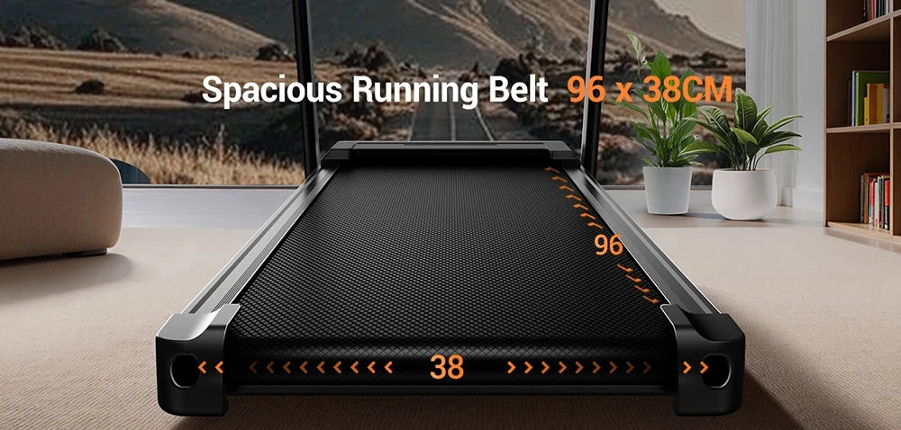 ROBORE SF20 Treadmill Pieghevole per Casa con Inclinazione del 15%, Velocità di 12 km/h, Carico Massimo di 136 kg, Motore Silenzioso Brushless da 3.0HP, Nastro da Corsa 97×40 cm, Tripla Ammortizzazione, Cuscino a 7 Strati