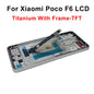 Display OLED da 6,67" per Xiaomi Poco F6 LCD 24069PC21G, schermo touch e digitalizzatore per Poco F6 Pro LCD 23113RKC6G, ricambi di ricambio