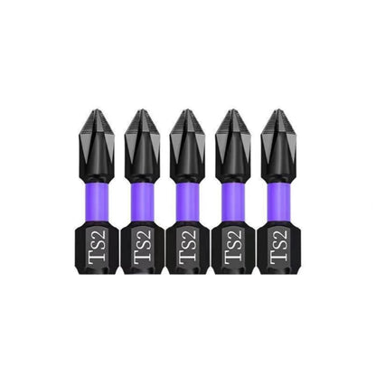 5-60PCS PH2 Set di punte per avvitatore a percussione Set di cacciaviti a croce magnetici Set di punte per trapano a percussione Vite Cacciavite a croce antiscivolo in acciaio legato