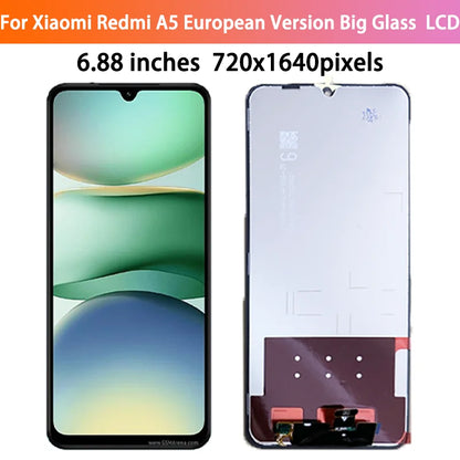 OEM Per Xiaomi Redmi A5 Grande Vetro Versione Europea LCD Touch Screen Digitizer Assembly 25028RN03Y Display di Ricambio