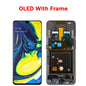 Display LCD Super AMOLED per Samsung A80 A805 A805F, gruppo digitalizzatore touchscreen con sensore di impronte digitali per Samsung A90 LCD