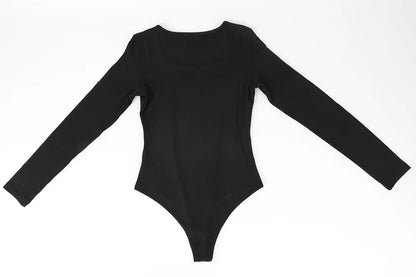 Body a maniche lunghe per donna Girocollo Shapewear Shaper Lady Sexy Going Out Top Tuta Abiti caldi femminili Autunno Inverno