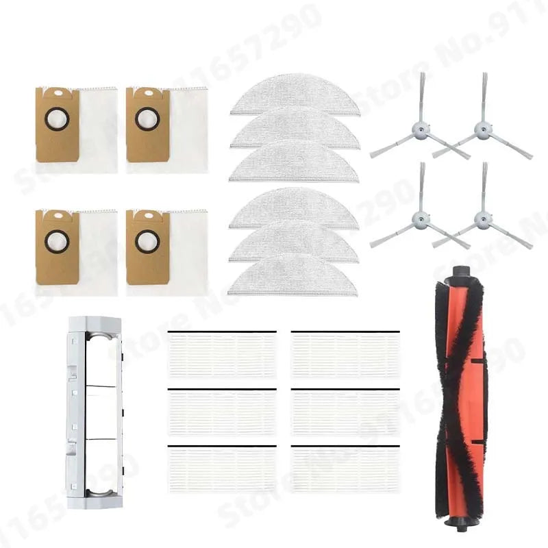 Spazzola principale/laterale Filtro HEPA Mop Panno Scatola per la polvere Sacchetto per la polvere per XiaoMi Lydsto R1 / R1A / R1 Pro / S1 Parti per aspirapolvere robot