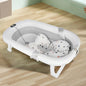 Cuscino da bagno pieghevole per neonati, ideale come regalo di nascita per bambine, adatto da 0 a 3 anni, Rosa/Grigio/Verde/Blu