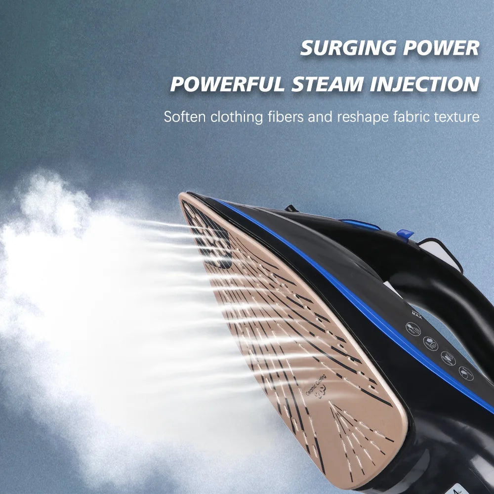 Bestseller: Ferro da Stiro Elettrico a Vapore con Spina EU 220V, Piastra in Ceramica Antiaderente, Vapore Variabile, Alta Pressione