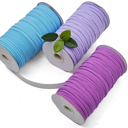 3mm 6mm Elastico colorato Elastico per cucire Nastro elastico Elastico in spandex Fascia per cucire Tessuto Accessori per indumenti fai da te 10 anni