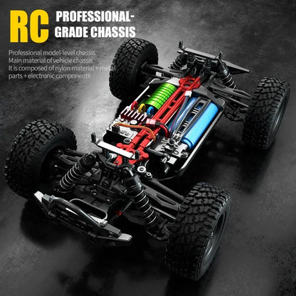 16103PRO 1:16 4WD Auto RC con LED 2.4G Auto telecomandate 70KM/H Drift ad alta velocità Monster Truck per bambini VS WLtoys 144001   Giocattoli