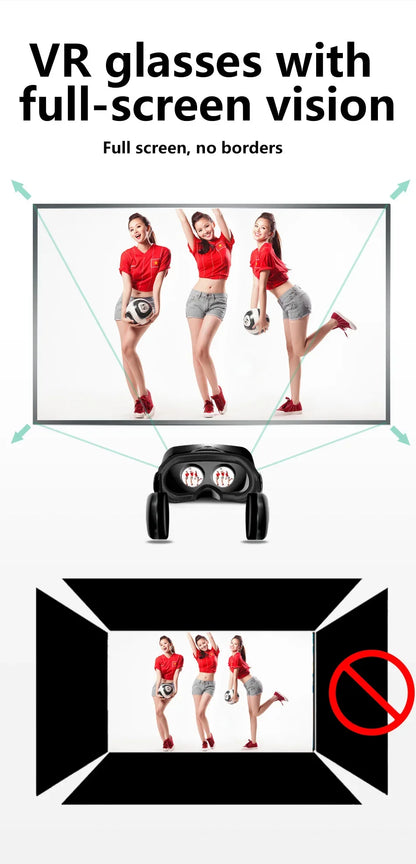 VRG Pro Realtà Virtuale Occhiali VR Dispositivi per cuffie Viar 3D Occhiali per casco Lenti Smart per Smartphone Cellulare Set di giochi per dispositivi mobili