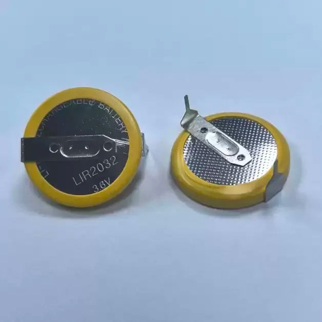 2-50 Pezzi LIR2025 2025 Batteria Ricaricabile con Pin a 90 Gradi per Chiavi Telecomando Auto