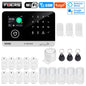 FUERS Sistema di allarme Smart Home WIFI GSM Allarme di sicurezza Host Ant-furto con sensore di movimento porta Tuya Smart App controllo lavoro Alexa