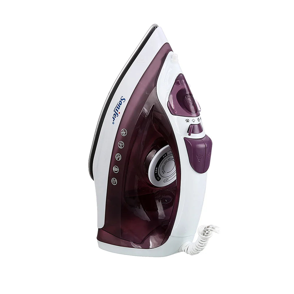 Ferro da stiro elettrico portatile Mini ferro da stiro a vapore per indumenti per ferro da stiro Ferro da stiro con piastra in ceramica regolabile per stirare Sonifer