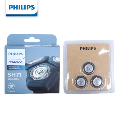 Testine di ricambio Philips SH71/51, confezione da 3, set lamina e lama per rasoi elettrici Philips Serie 5000 e Serie 7000