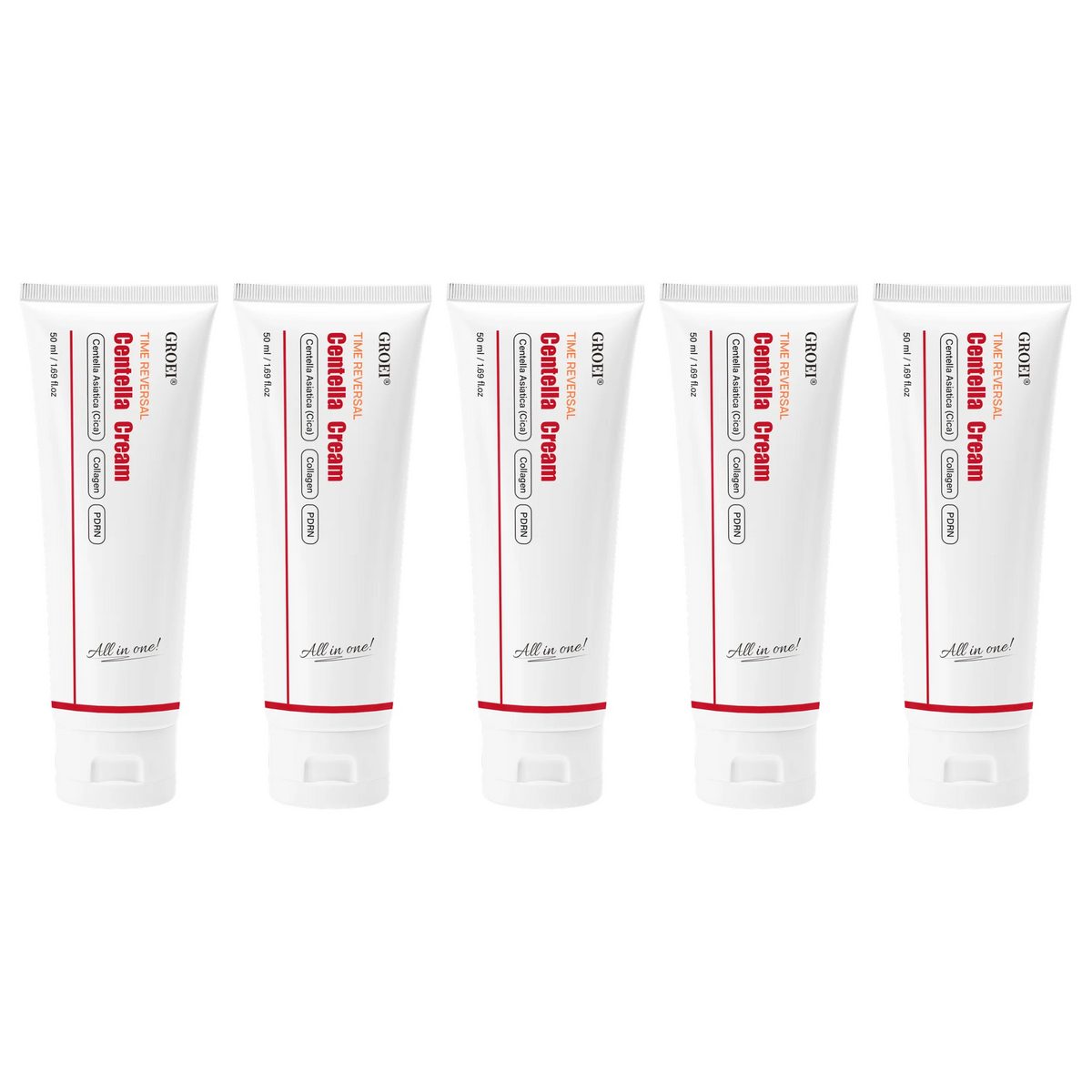 Crema Viso al Collagene e Centella, Idratante con Acido Ialuronico, Leggera, per una Pelle Liscia, Morbida ed Elastica, Nutriente e Illuminante