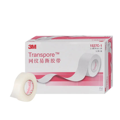 Nastro chirurgico transporoso originale 3M Serie 1527 Nastro ipoallergenico in plastica porosa trasparente resistente all'acqua