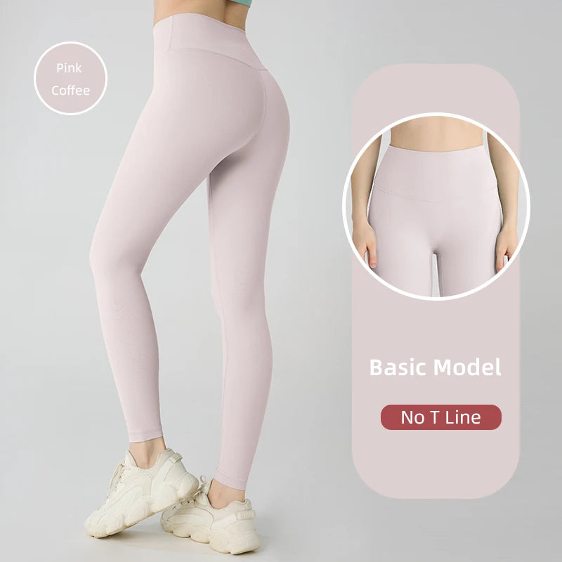 2024 Vendita calda Fitness Allungamenti Leggings femminili a figura intera Pantaloni da corsa Pantaloni da yoga comodi e aderenti Legging da allenamento