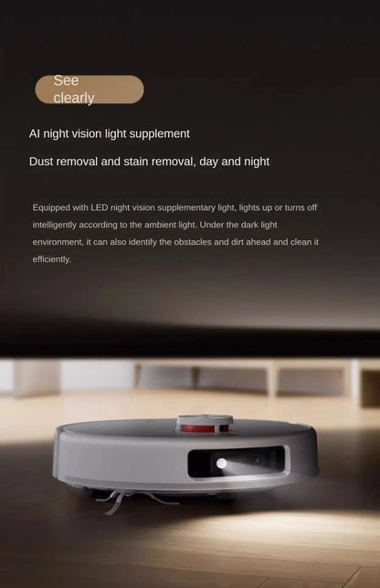 Nuovo robot aspirapolvere Xiaomi Mijia M30 Pro, potente e multifunzione, con funzione di taglio dei capelli integrata e sistema anti-groviglio.