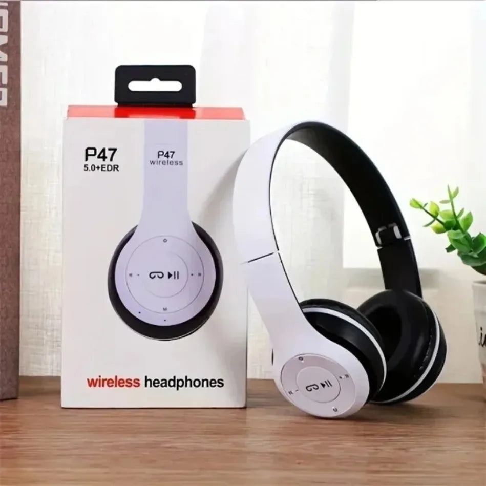 Cuffie Bluetooth 5.0 Pieghevoli Senza Fili, Auricolari Portatili HiFi Over-Ear per Sport, Viaggi, Uso Quotidiano, Giochi e Musica