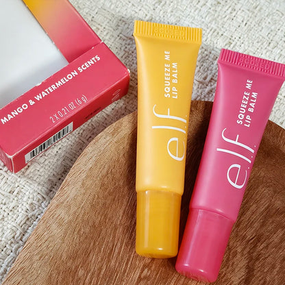 Set di lucidalabbra al gusto di frutta della marca Elf, con fragranze di menta e cioccolato, mango e anguria, balsamo labbra idratante a lunga tenuta, cosmetici per labbra.