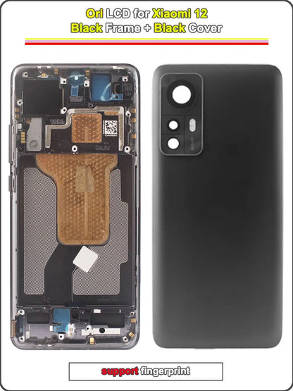 Display AMOLED da 6,28 pollici per Xiaomi 12 (2201123G, 2201123C) - Gruppo digitalizzatore touchscreen LCD con telaio per Xiaomi Mi 12