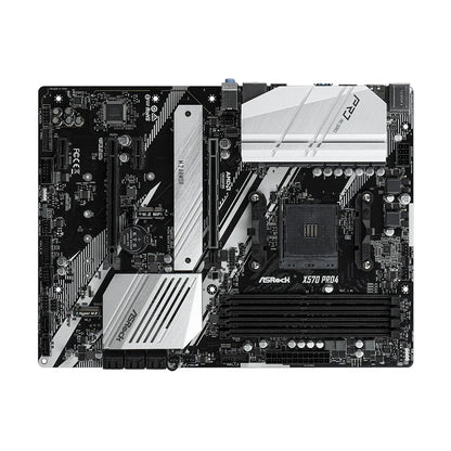 Scheda Madre Gaming ASRock X570 PRO4 Socket AM4 PCIe 4.0 M.2 USB3.2 Supporto Ryzen 7 5800X 5600X 3700X DDR4 ATX