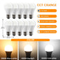 10 Lampadine LED E27 2200K 3000K 4000K 6000K AC100-240V Rosso Verde Illuminazione Colorata di Alta Qualità in Vetro PC per Arredamento Casa
