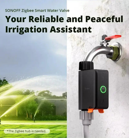SONOFF SWV SONOFF Valvola dell'Acqua SWV-BSP ZIGBEE, Sistema di Controllo Irrigazione Intelligente, Timer, Controllo Vocale tramite App Google Eweli