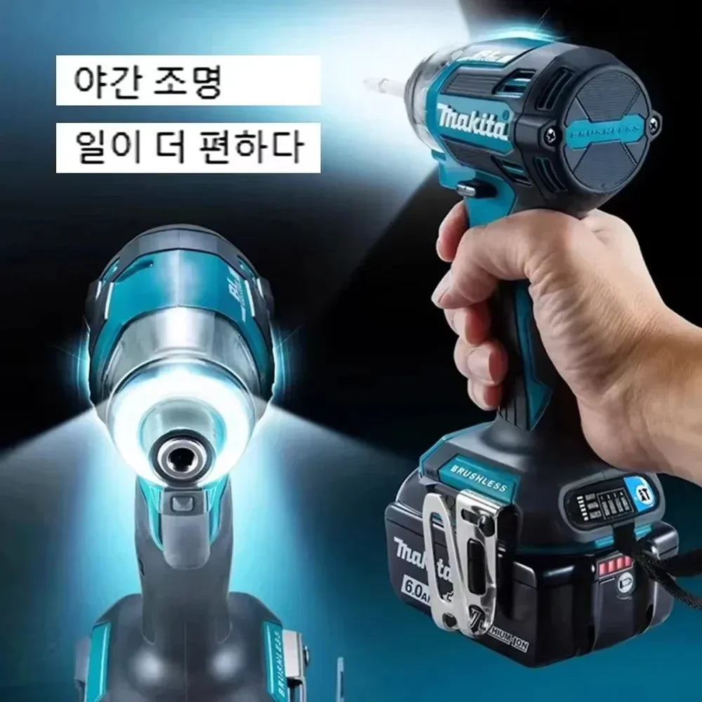 Makita DTD173 Avvitatore a impulsi senza fili 1800RPM 180N.m Motore brushless Trapano elettrico per legno/bulloni/modalità T per batteria Makita
