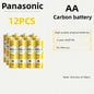 Batterie originali Panasonic AA 1.5V al carbonio-zinco per giocattoli LED, MP3, fotocamere, torce, rasoi, lettori CD