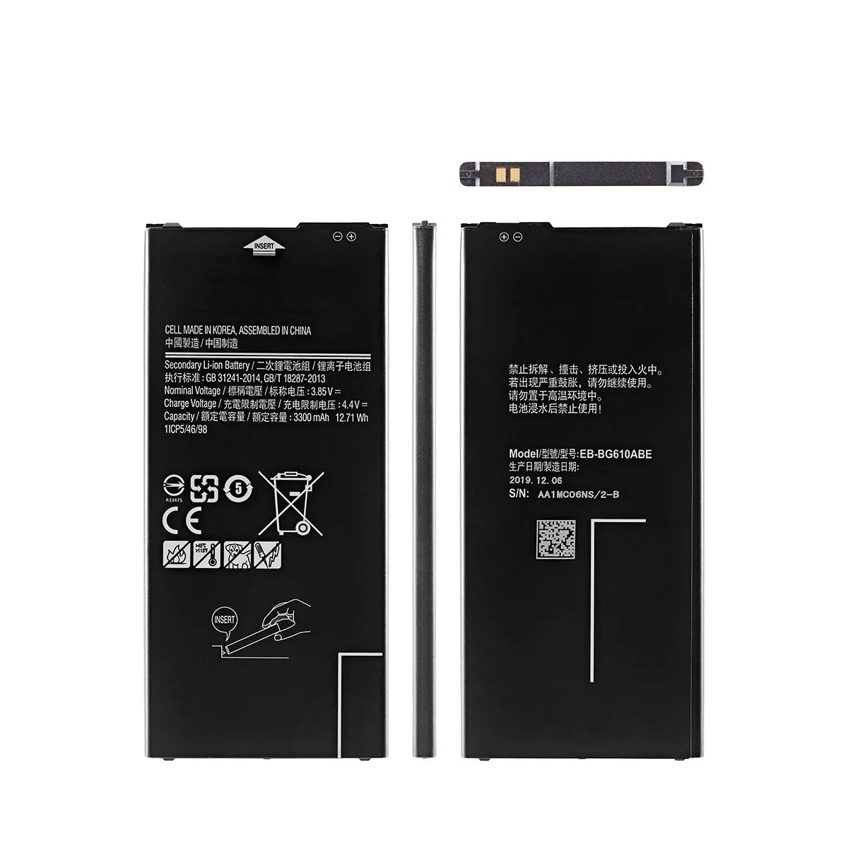 Brand New EB-BG610ABE 3300mAh Batteria Per Samsung Galaxy J7 Prime On7 2016 G610 G615 G6100 J7 Prime 2 J7 Max Telefono Mobile