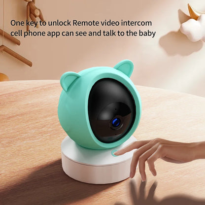 Danmini 2.4G 5 pollici Baby Monitor Tuya App Telecomando 1080P Videocamera Video Citofono bidirezionale Rilevazione movimento Monitor wireless