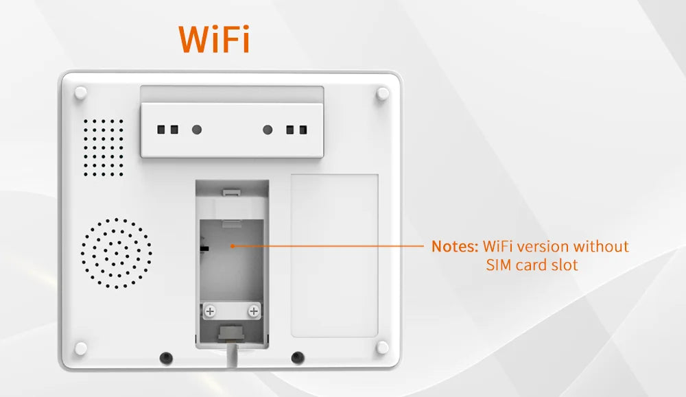 Staniot WiFi SecPanel 5 sistema di allarme domestico Wireless Tuya Smart 4.3 "Kit di sicurezza Touch Screen sirena integrata APP telecomando,Batteria integrata da 1500 mAh, supporto per Alexa