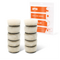 Set di tamponi in lana mini a taglio pesante con pelo lungo bianco SPTA 17mm 27mm 33mm 50mm per lucidatrice auto e detailing