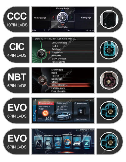 Mekede 10.25/12.3 pollici QLED Android 14 Snapdragon 128GB ROM CarPlay Wireless Auto Multimedia per BMW Serie 5 E60 E61 E62 E63 E64 Sistema CCC CIC Navigazione GPS Doppio BT 4G WiFi DSP