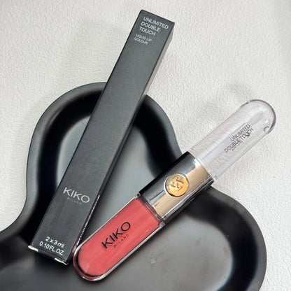 KIKO Milano: rossetto trasparente bicolore, a lunga tenuta, resistente alle sbavature, con un'elevata concentrazione di pigmenti e disponibile in finiture opache e lucide.