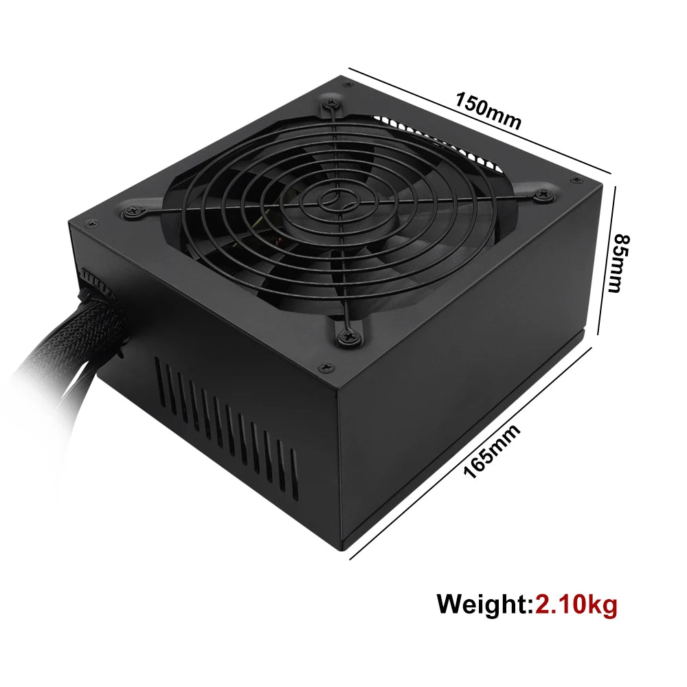 Alimentatore Gaming ATX 1000W 80 PLUS Gold, Non-Modulare, PFC Attivo 110‑230V, Ventola Ultra-Silenziosa da 130mm