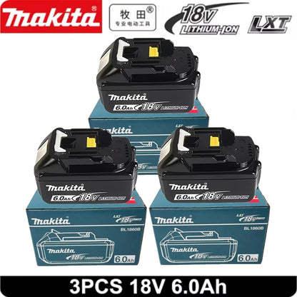 Batteria Makita 18V 6Ah/5Ah/3Ah per Makita BL1840 BL1830B BL1850B BL1850 BL1860 BL1815, Batteria al Litio di Ricambio