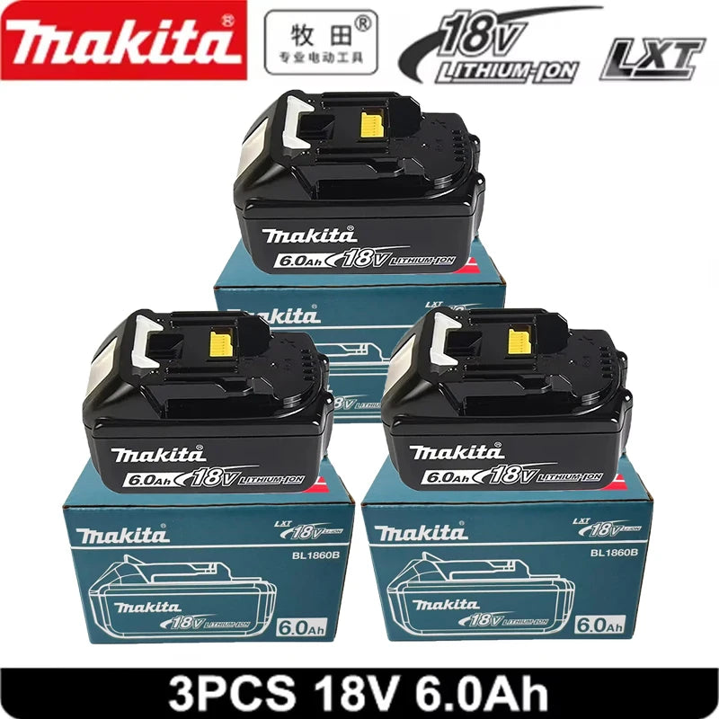 Batteria Originale Makita BL1850 18V 6Ah Compatibile con BL1830 BL1860 BL1850B - Batteria per Utensili a Batteria da 18 Volt