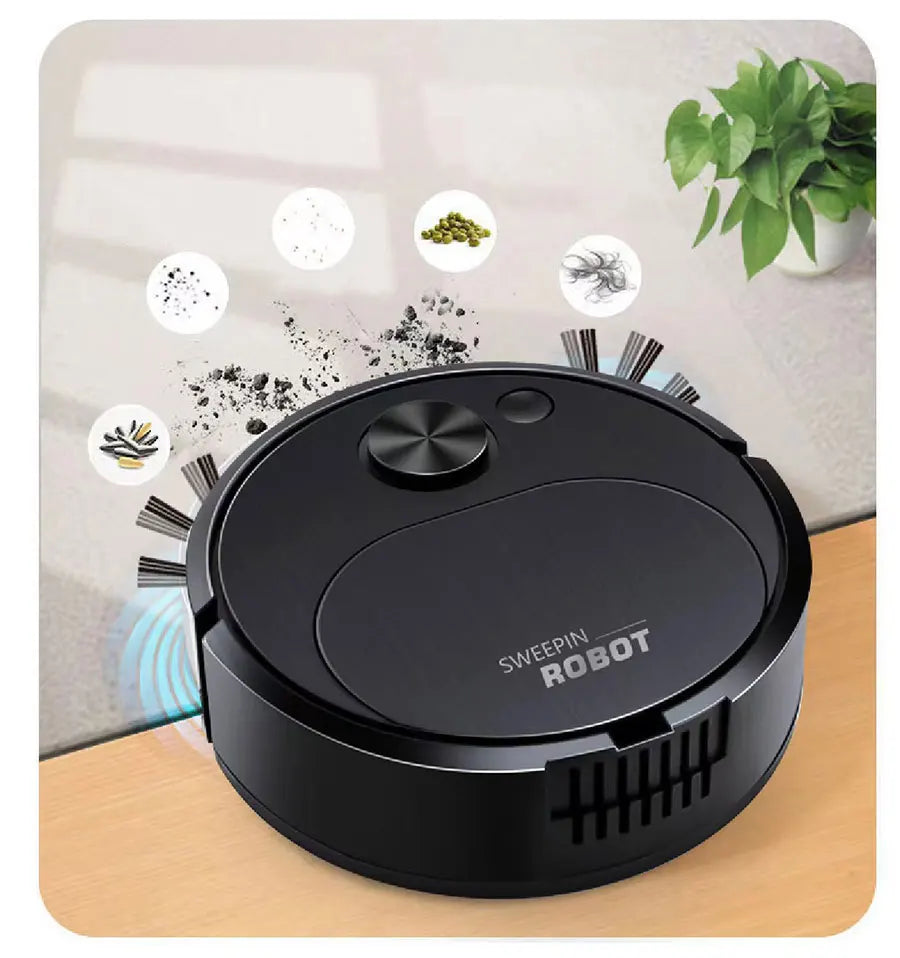 NUOVO USB Spazzare Robot Aspirapolvere Lavare 3 In 1 Smart Wireless 1500Pa Trascina Pulizia Spazzare Pavimento per Home Office